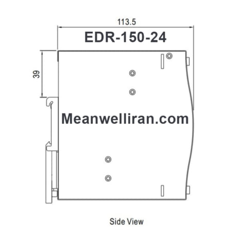 منبع تغذیه ریلی EDR-150-24