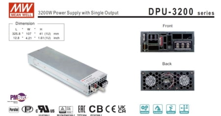 ابتدای دیتاشیت منبع تغذیه DPU-3200