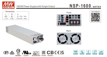 ابتدای دیتاشیت منبع تغذیه NSP-1600